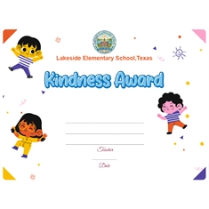 Kindness Classroom Award Certificate